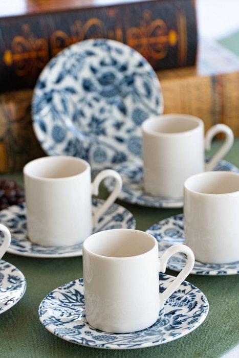 Hermia Nilüfer 12 Juego de tazas de café Multicolor (12 piezas) de Porcelana